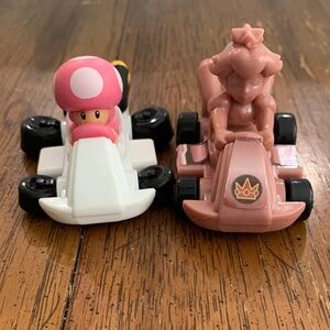 Nintendo Mario Kart Princess Peach & Toadette Mini Racers - Pink & White